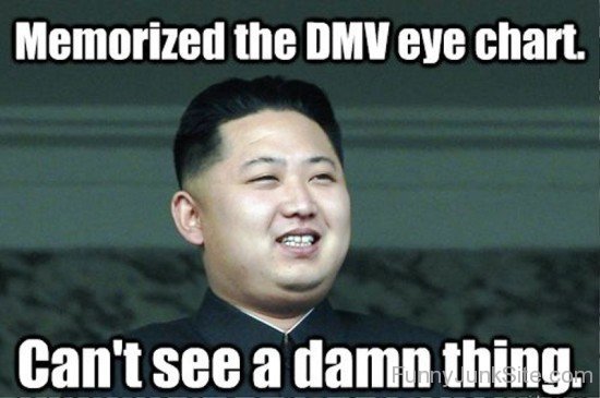 Memorized The Dmv Eye Chart