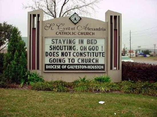 Funny Church Signboard