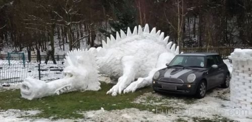 Funny Snow Dragon