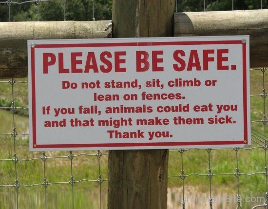 Please Be Safe Funny Poster