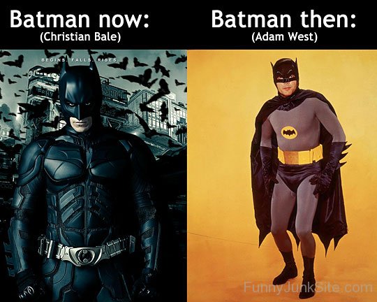 Funny Batman Before After Adam West