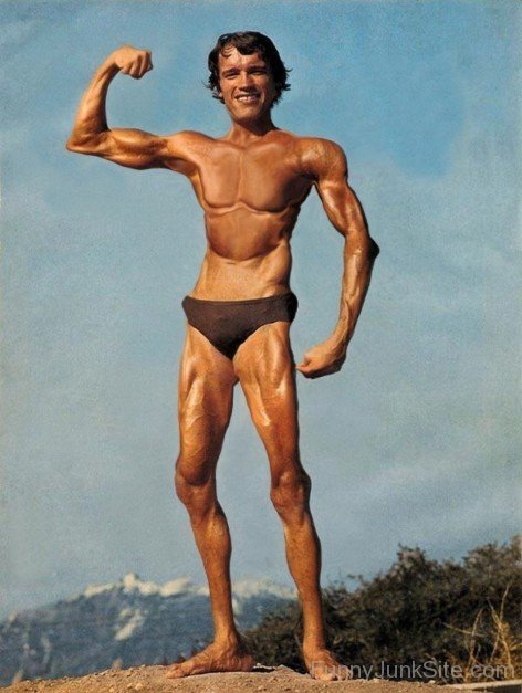 Skinny Arnold Schwarzenegger