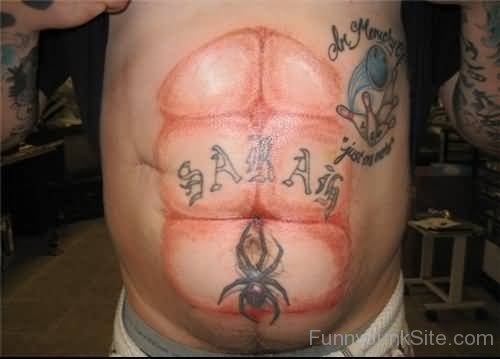 Funny Abs Tatto