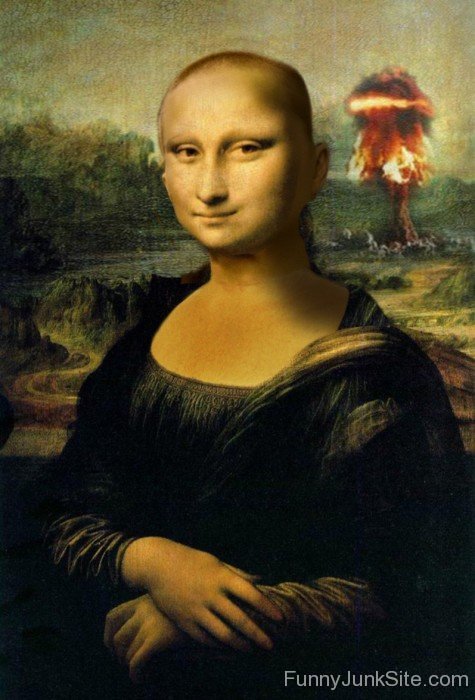 Funny Mona Lisa Without Hair