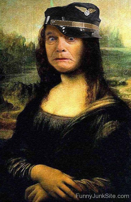 Mona Lisa As Leslie Nielsen