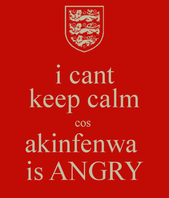 Akinfenwa Is Angry