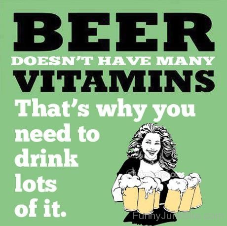 Beer Doen't Have Many Vitamins