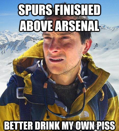 Spurs Finished Above Arsenal