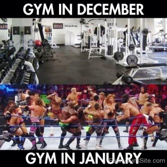 Gym In January-yb617