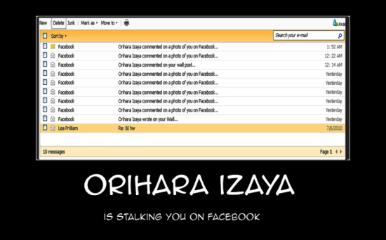 Izaya Is Stalking You On Facebook-hp727