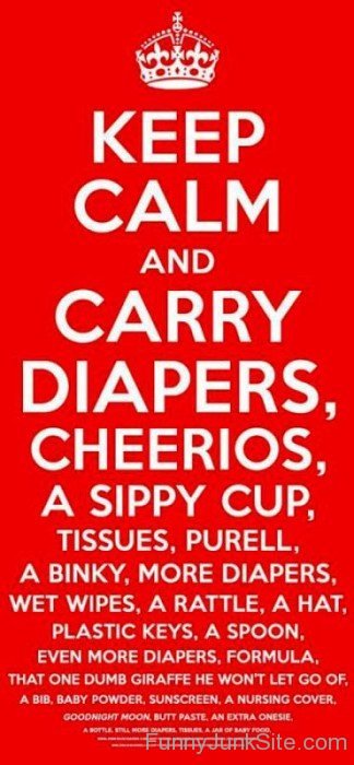 Keep Calm And Carry Diapers,Cheerious-bt920