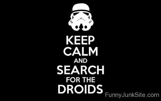 Keep Calm And Search For The Droids-bt945