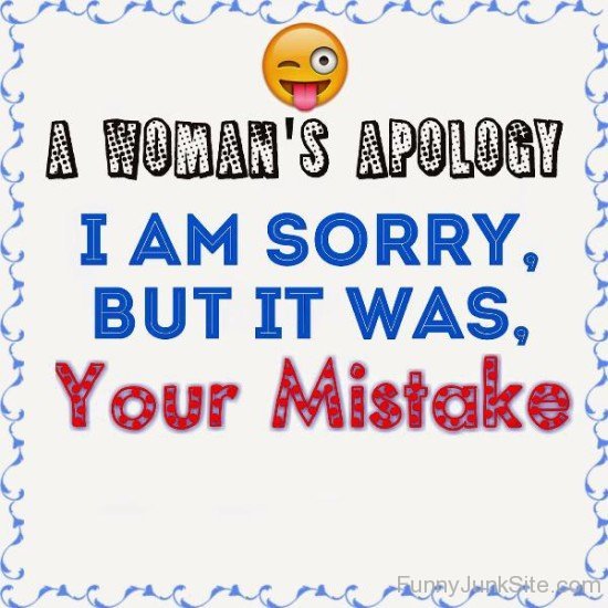 A Woman's Apology