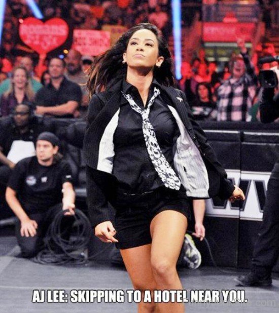 Aj Lee Skipping To A Hotel Near You-unt504