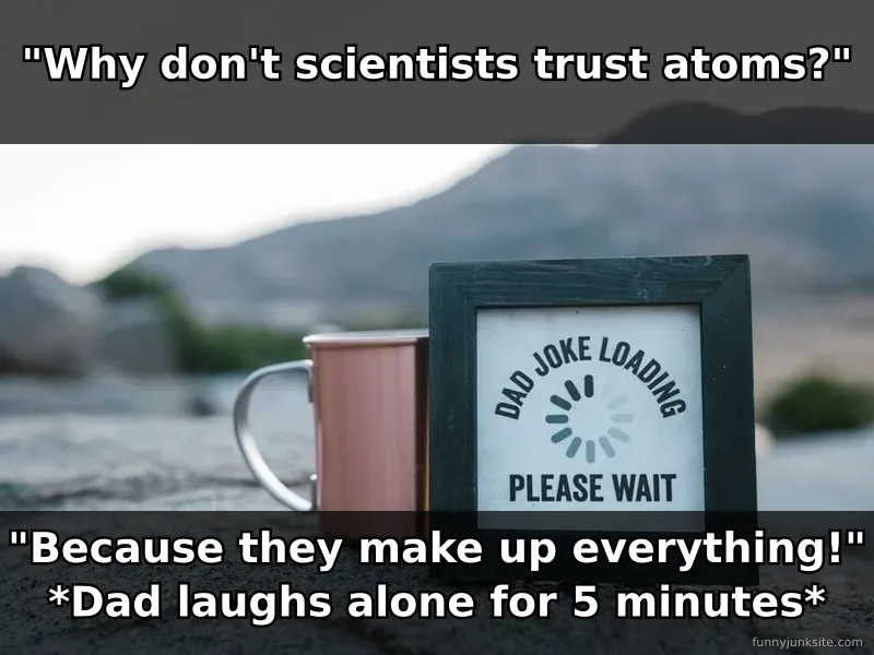 Dad jokes meme about corny puns, funny fathers making terrible jokes that get groans.